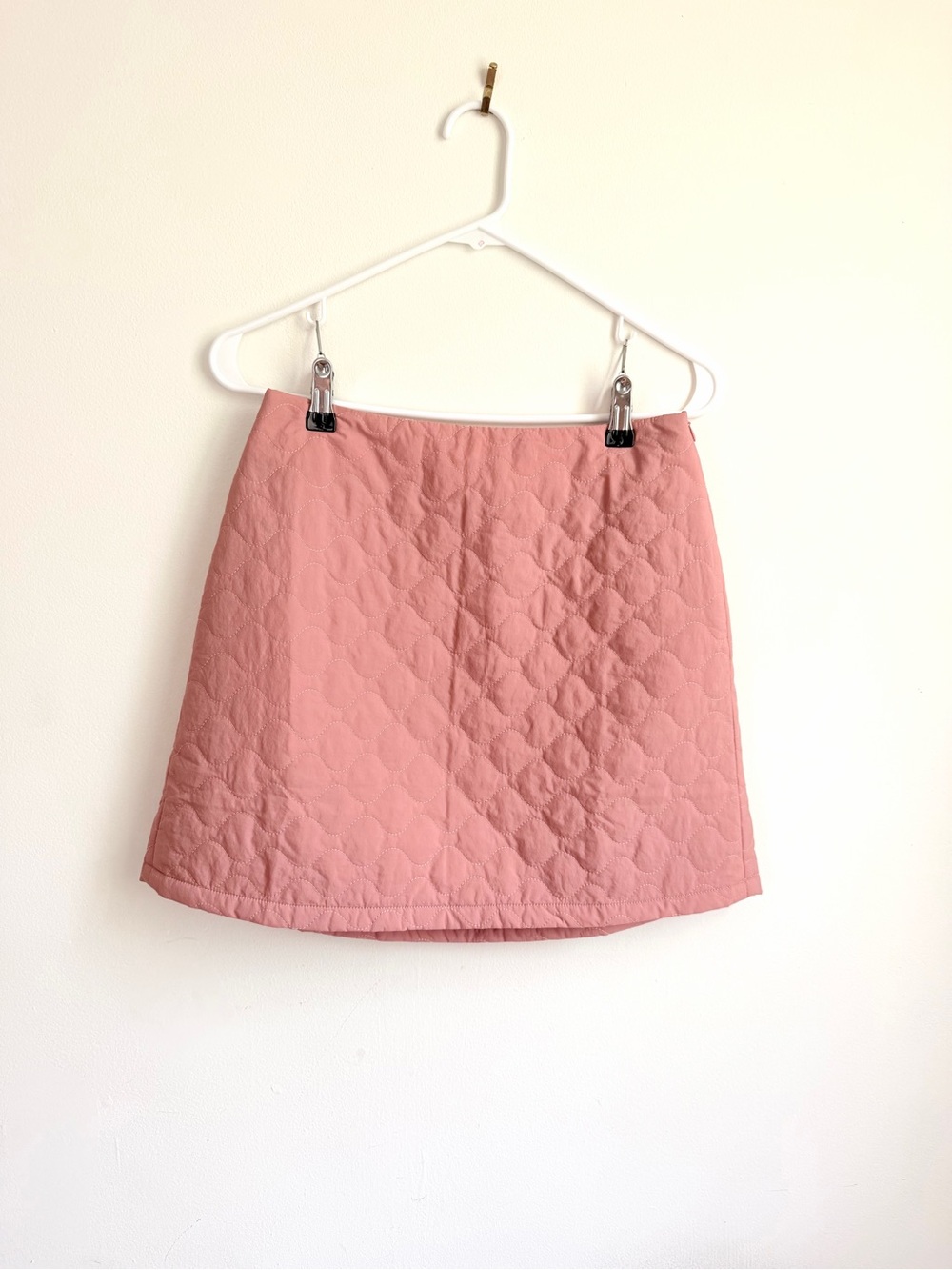 Kori Quilted Pink Mini Skirt